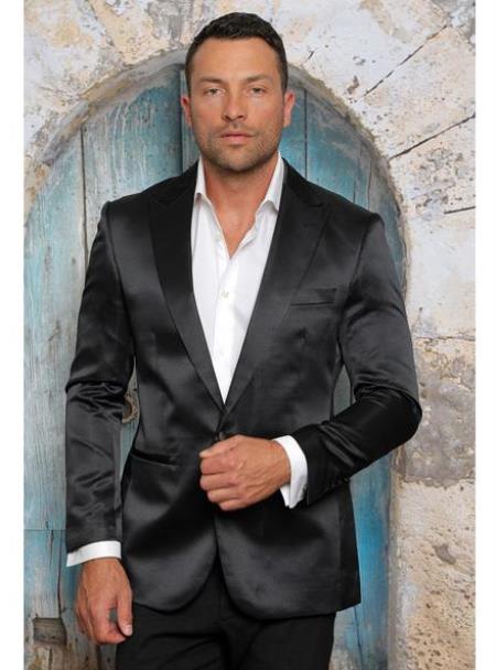 Mens Shiny Blazer