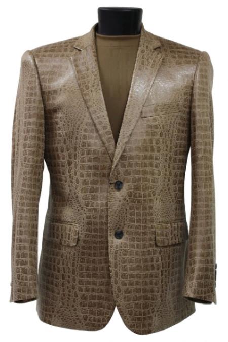 Crocodile Blazer - Alligator Print Sportcoat - Gator Jacket