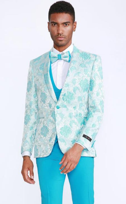 Baby Blue Tuxedo - Sky Blue Dinner Jacket