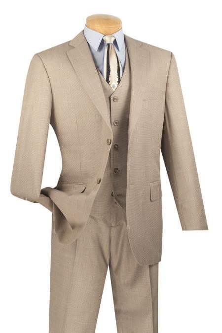 Mens Khaki Suit