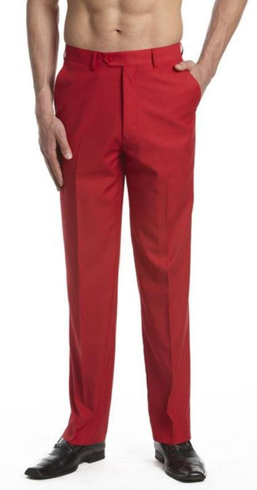 Mens Red Dress Pants