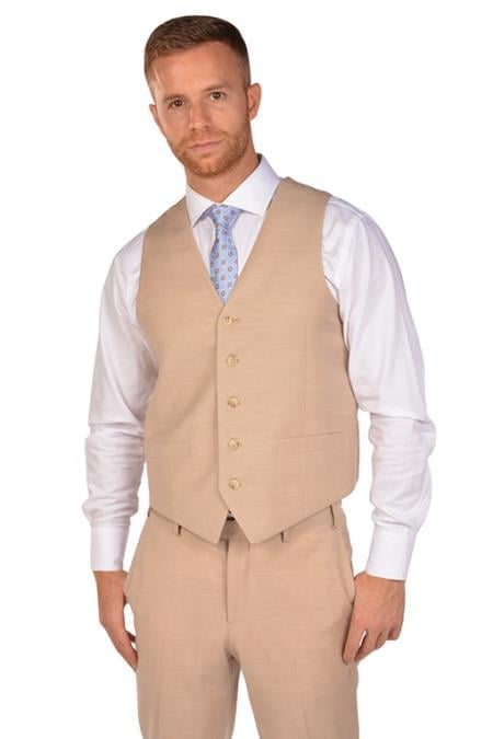 Beige Tuxedo - Tan Wedding Suit