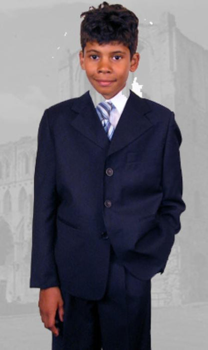 Toddler Navy Blue Suit - Boys Navy Blue Suit - Kids Navy Blue Suit