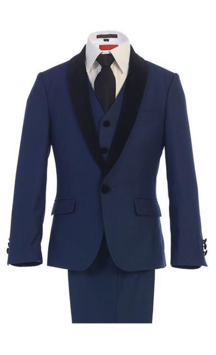 Toddler Navy Blue Suit - Boys Navy Blue Suit - Kids Navy Blue Suit