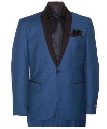 Cobalt Blue Tuxedo Suit