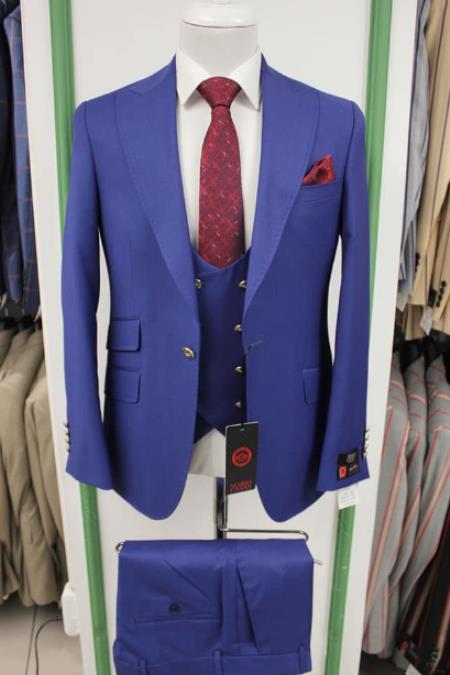 Mens Suit Blue