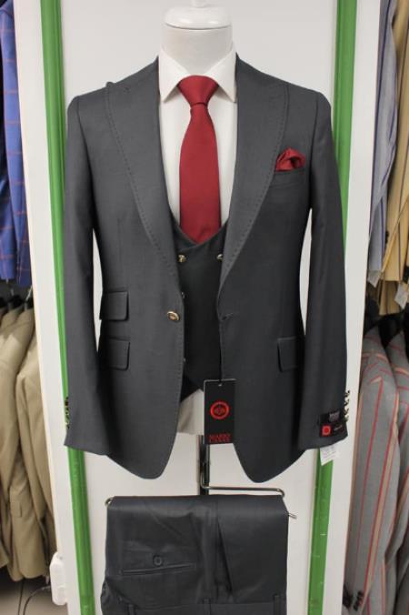 Mens Suit Dark Grey