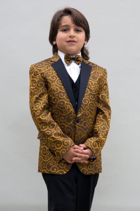 Boys Tuxedo + Boys Gold Suit