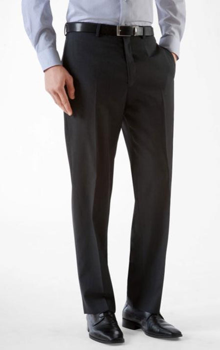 Mens Black Slim Fit Pants - Tapered fitted Black Dress Slacks