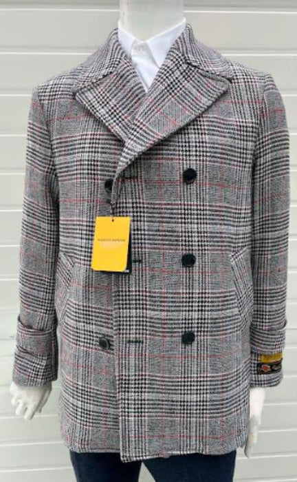 Mens Peacoat - Gray Coat