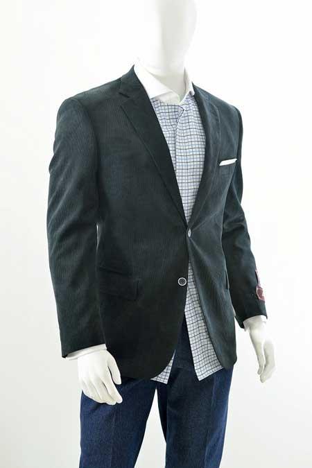 Mens Corduroy Black Blazer