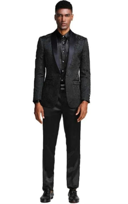 Mens Big and Tall Blazer - Big and Tall Black Sport Coat