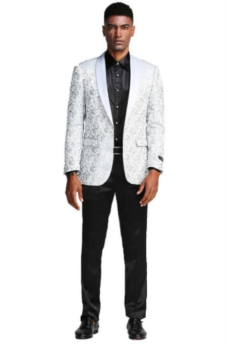 Mens Big and Tall Blazer - Big and Tall Silver Sport Coat