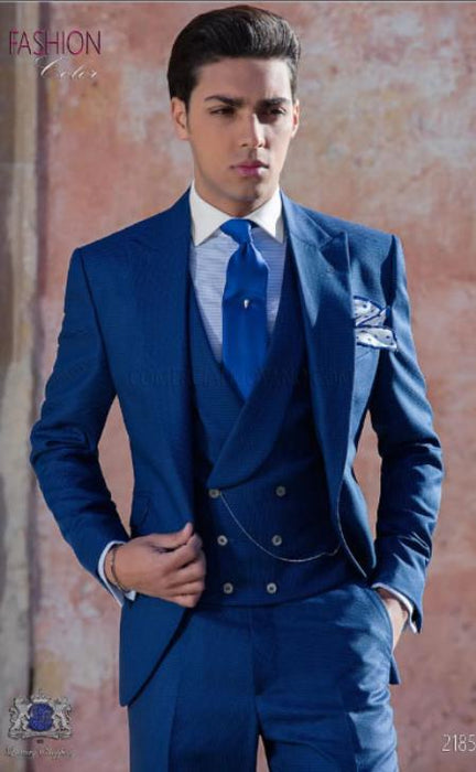 Mens Wedding Suit - Groom Suit - Royal Blue Suit