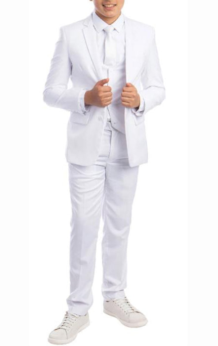 Designer Boys Suit - Designer Kids White Suit