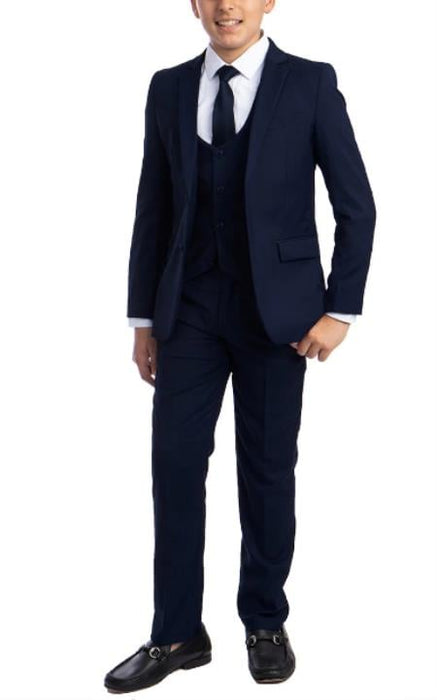 Designer Boys Suit - Designer Kids Navy Suit