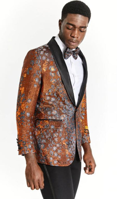 Orange Dinner Jacket - Rust Blazer - Copper Sport Jacket