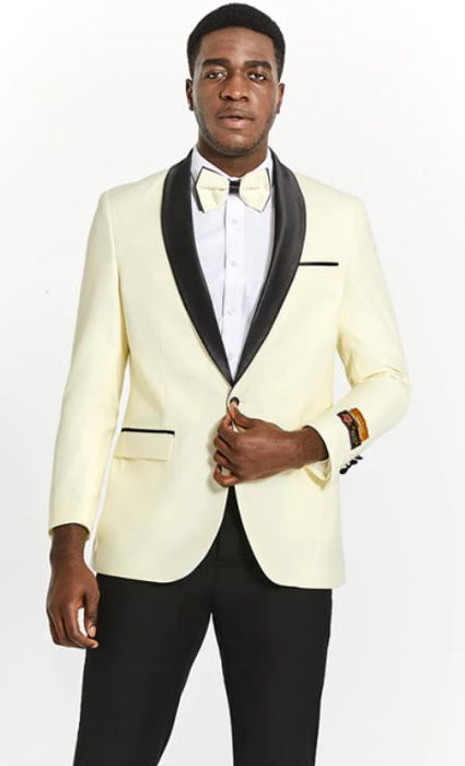 Big and Tall Dinner Jacket - Big Man Sport Jacket - Mens Blazer - Ivory