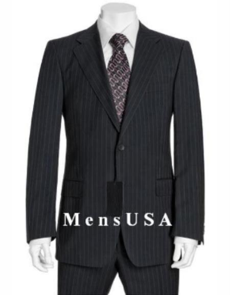 48 Short Suit - Mens Black Suits 48s