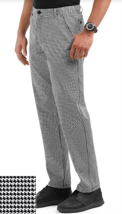 Mens Grey Houndstooth Dress Pants