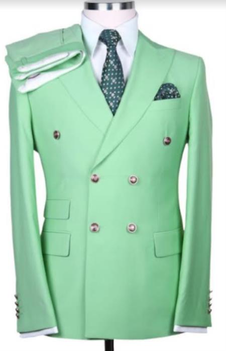 Green Suit For Groom - Green Tuxedo With Bowtie