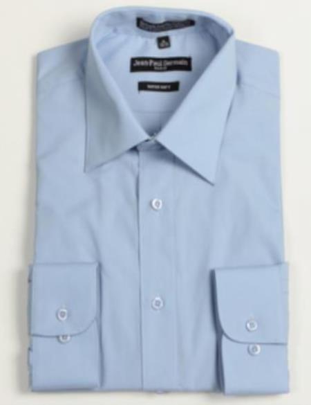 20 Inch Neck Dress Shirts in Medium Blue