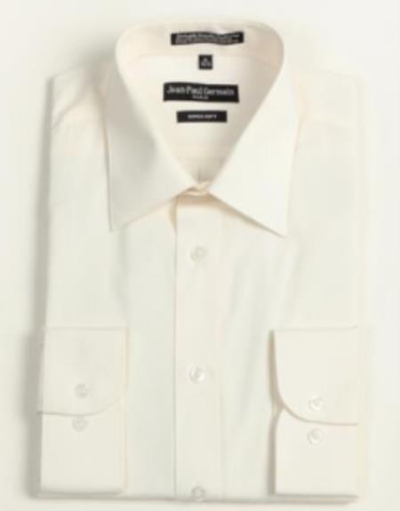 20 Inch Neck Dress Shirts in Bone