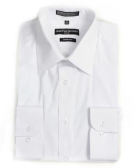 20 Inch Neck Dress Shirts in White