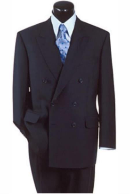 Mens Big and Tall Suits - Suits For Big Men - Big Guys Navy Blue