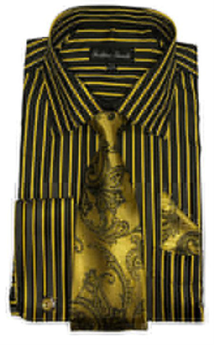 Mens Dress Shirts Gold