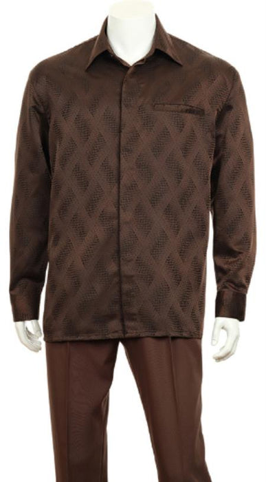 Mens Walking Suit Brown