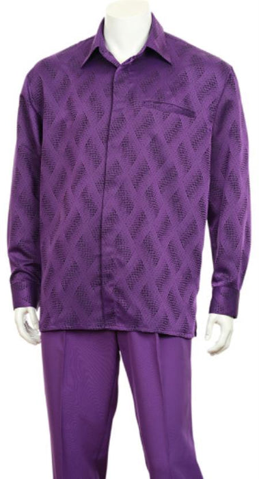 Mens Walking Suit Purple