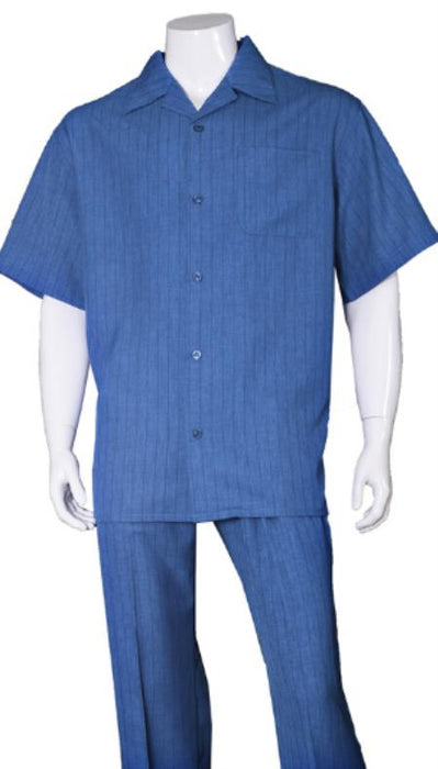 Mens Walking Suit Blue