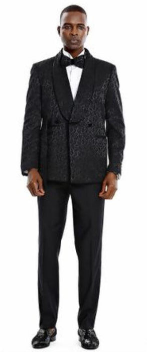 Mens Blazer - Paisley Blazer - Prom Blazer - Black Prom Tuxedo