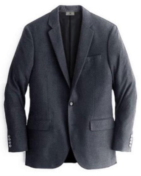 Charcoal Mens Winter Blazer - Cashmere and Winter Fabric Dress Jacket $99UP