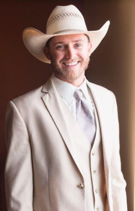 Mens Natural - Sand Cowboy Tuxedo - White Cowboy Suit - Western Suit (Jacket + Pants)