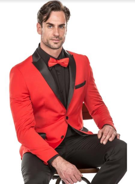 Mens Red Tuxedo Jacket - Red Dinner Jacket