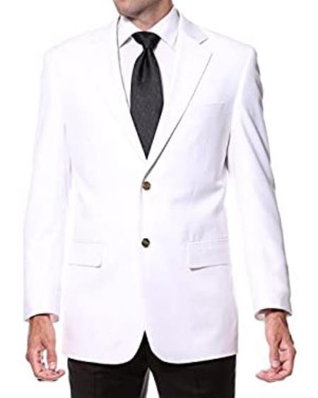 White Big and Tall Blazer