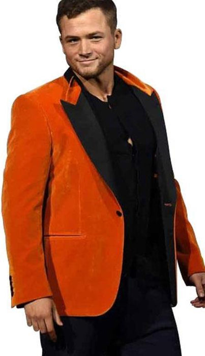 Mens Orange Tuxedo With Pants - Orange Prom Suit