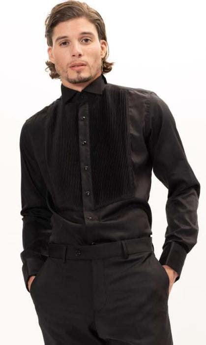 Mens Collar Shirt - Black