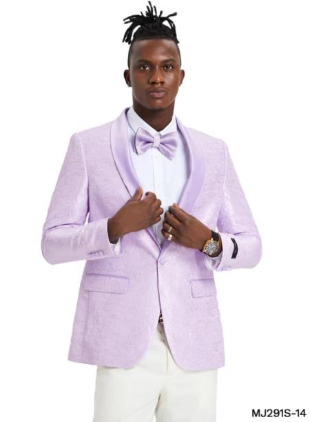 Lavender Tuxedo - Paisly Blazer