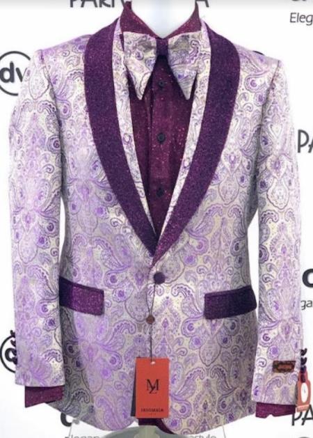 Mens Blazer Purple