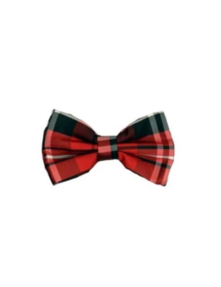 Mens Formal - Wedding Bowtie - Prom Scottish Plaid Bowtie