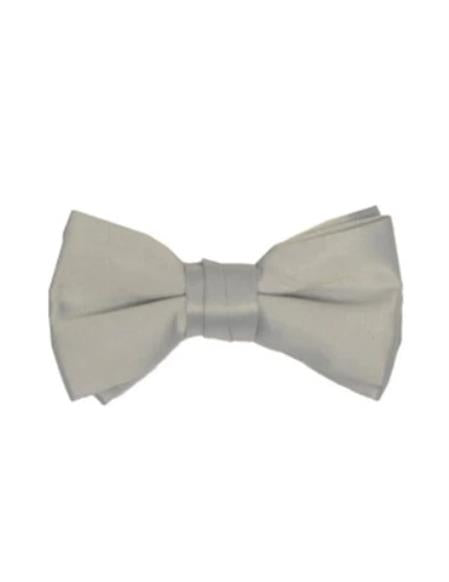 Mens Formal - Wedding Bowtie - Prom Stone Grey Pre-Tied Bowtie