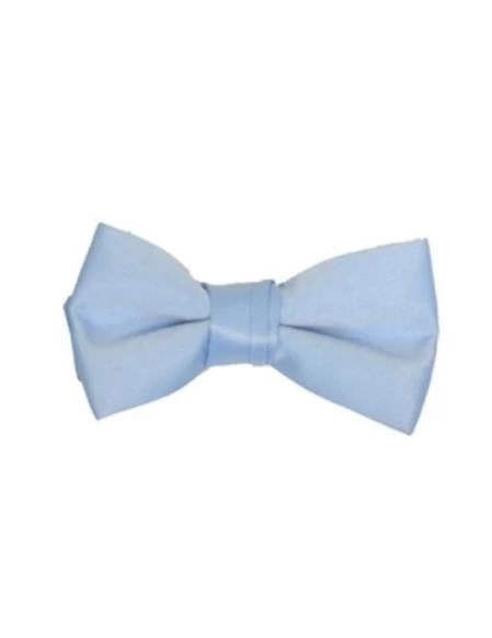 Mens Formal - Wedding Bowtie - Prom Sky Blue Pre-Tied Bowtie