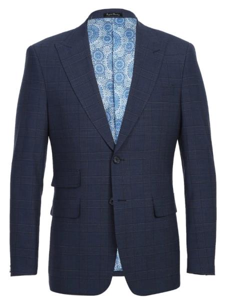 Real Suits - Business Suit By English Laundry Designer Brand - Blue