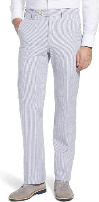 Seersucker Pants - Derby Blue