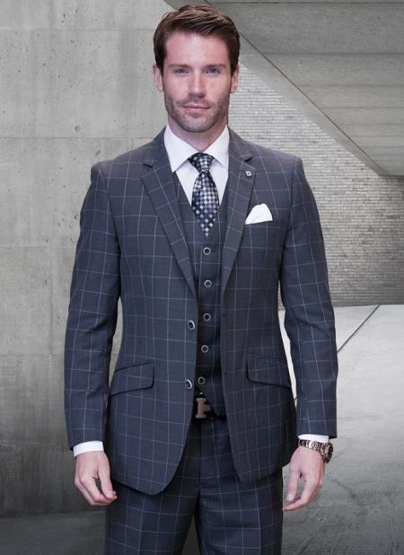 Statement Suits Charcoal