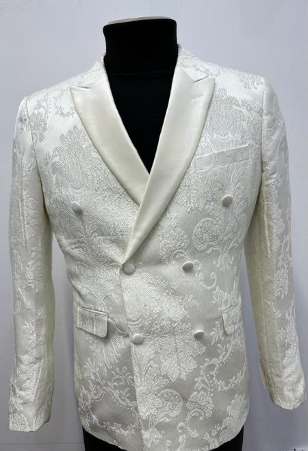 Mens Tuxedo Dinner Jacket - White