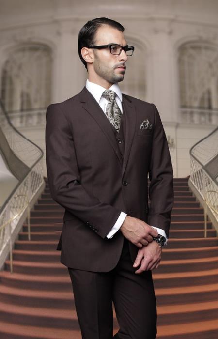 Statement Suits Brown